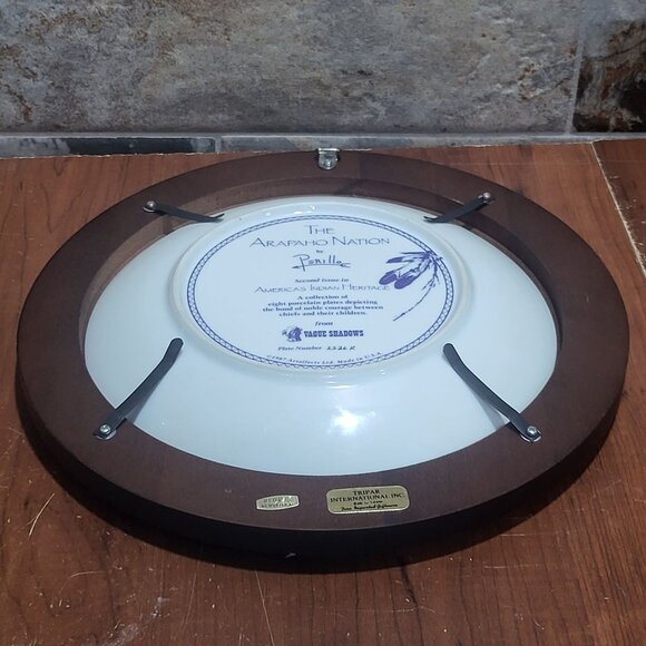 Vague Shadows The Arapaho Nation Decorative Collector Plate by Perillo Second Is - Picture 14 of 15